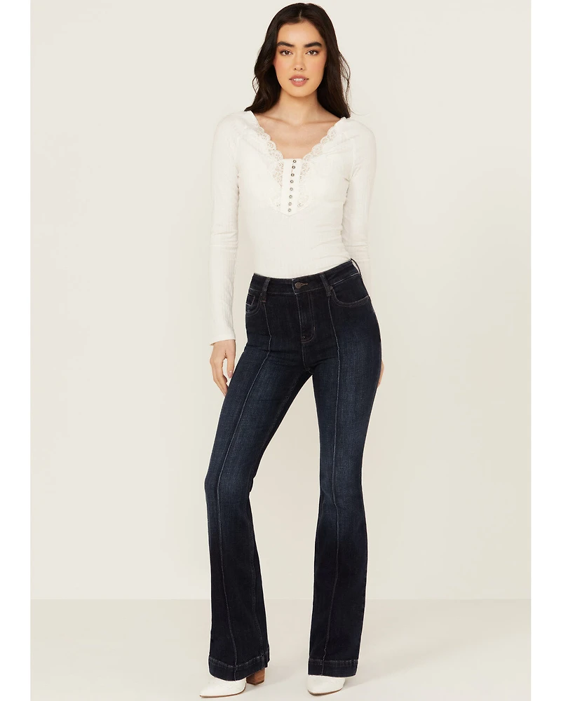 Idyllwind Women's Legend High Rise Seamed Bootcut Comfort Stretch Denim Jeans