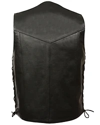 Milwaukee Leather Men's 50-52 Classic Side Lace Vest