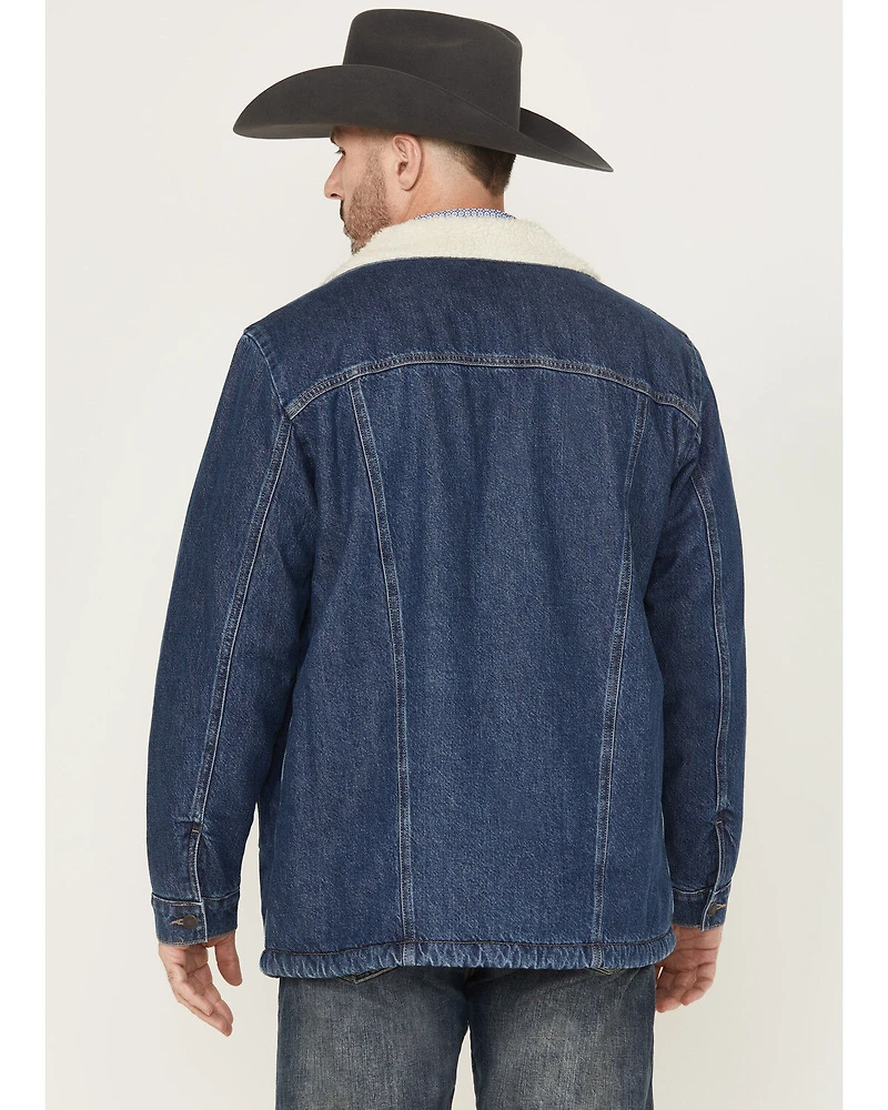Wrangler Men's Sherpa Lined Denim Coat