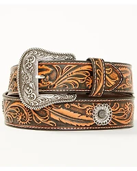 Shyanne Women's Floral Studded Tooled Belt