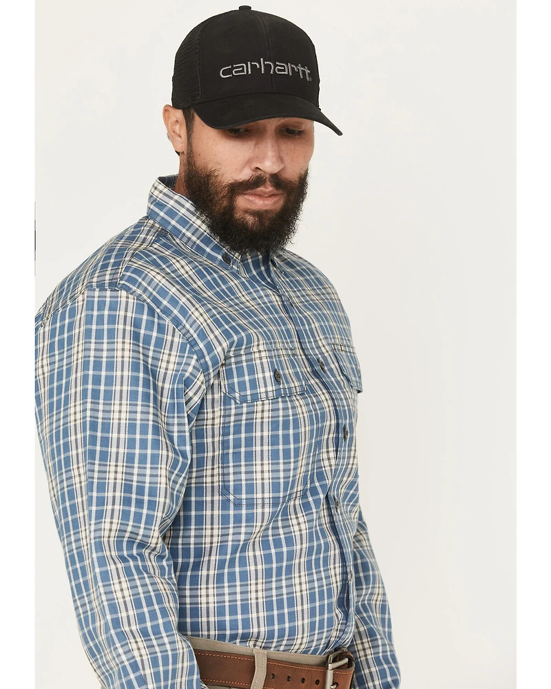Carhartt Men's FR Force Rugged Flex® Loose Fit Twill Long Sleeve Button-Down Work Shirt