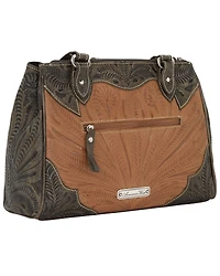American West Women's Golden Tan Desert Wildflower Tote