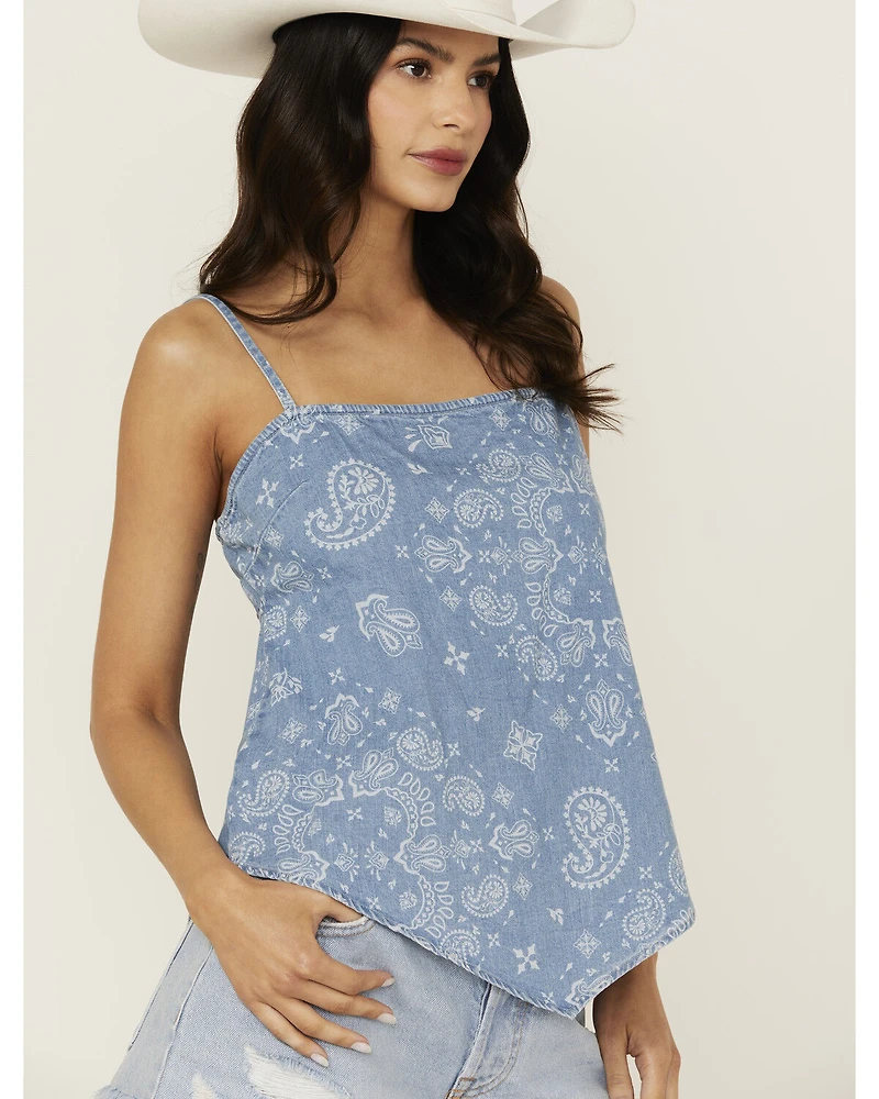 Wrangler Women's Smocked Bandana Top