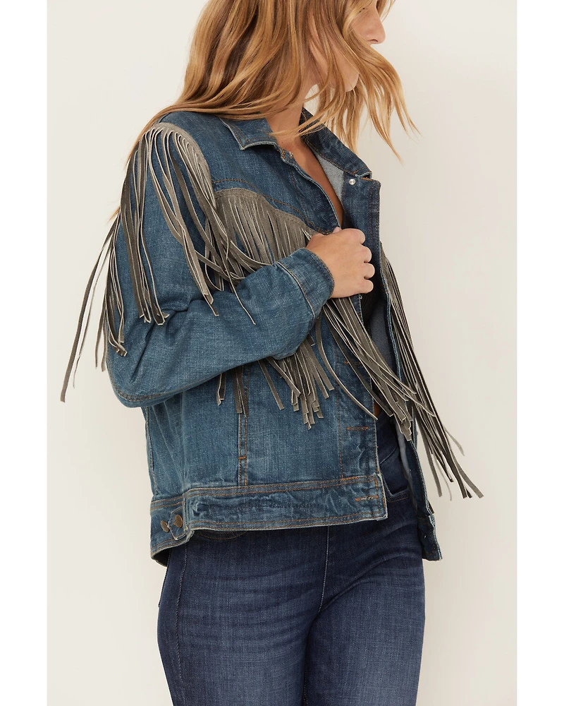 STS Ranchwear Women's Gretchen Fringe Denim Jacket