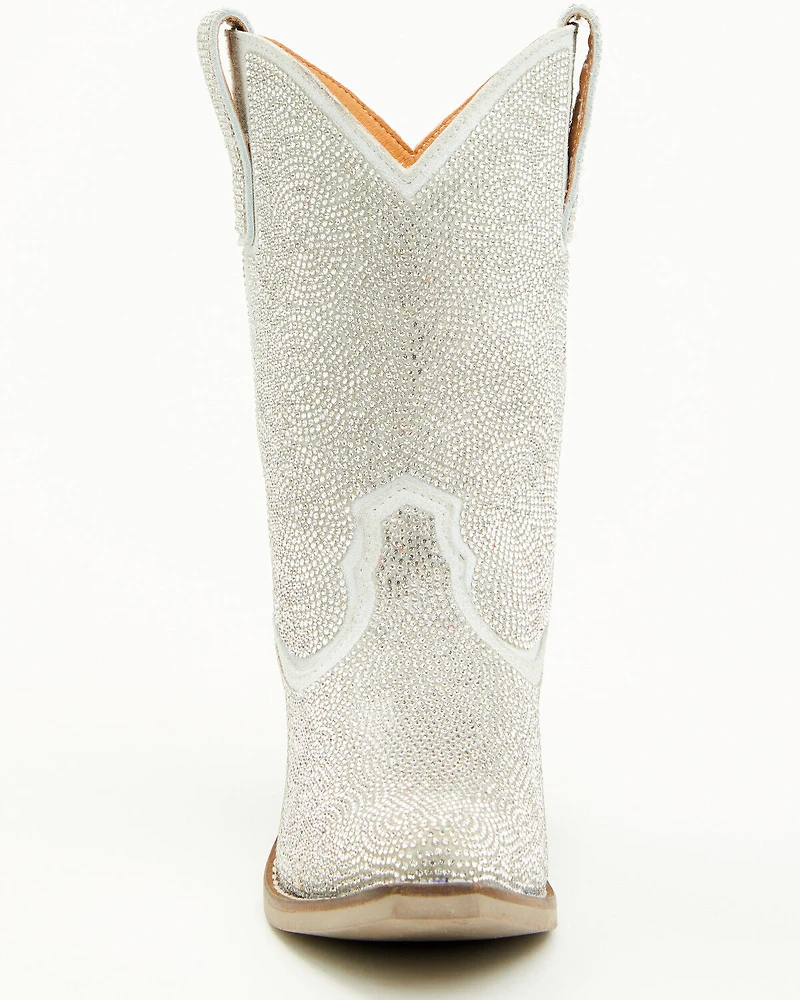 Dingo Girls' Silver Dollar Embellished Western Boots - Snip Toe