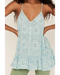Miss Me Women's Boho Floral Print Cami
