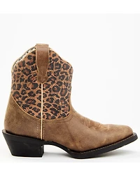 Laredo Women's Leopard Print Western Fashion Booties - Round Toe