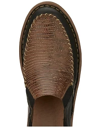 Tony Lama Women's Magdalena Print Slip-On Western Shoe - Moc Toe
