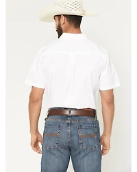 Cody James Men's Basic Twill Short Sleeve Button-Down Stretch Western Shirt