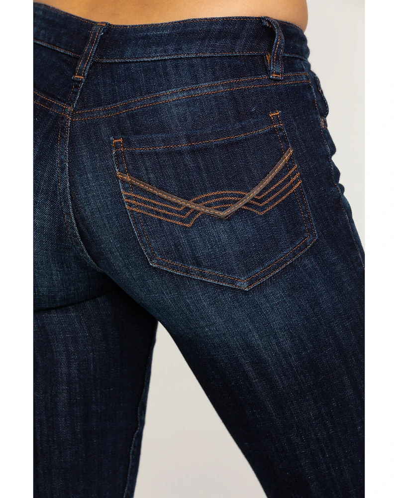 Idyllwind Women's Rebel Mid Rise Bootcut Stretch Denim Jeans