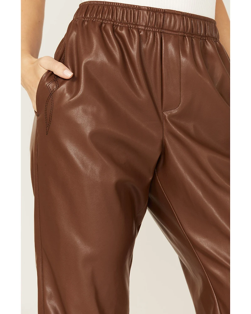 Ariat Women's Small Town Faux Leather Joggers