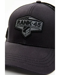 RANK 45® Men's Rubber Patch Logo Ball Cap