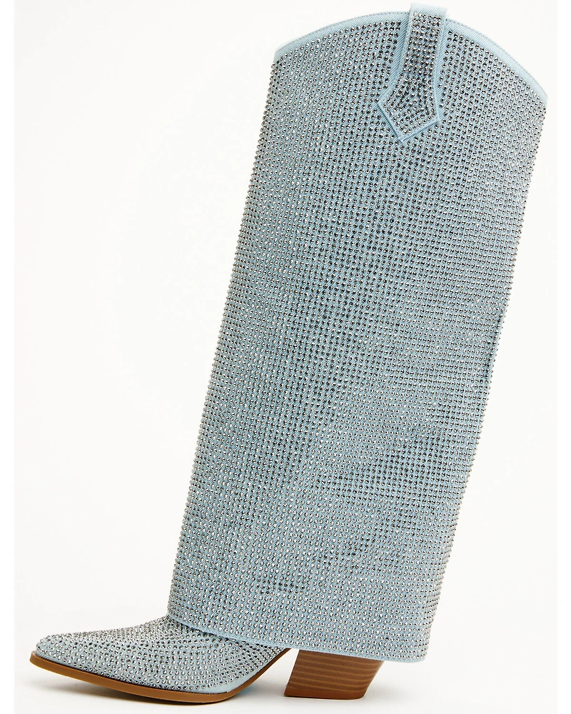 Azalea Wang Women's Banian Tall Western Boots - Snip Toe