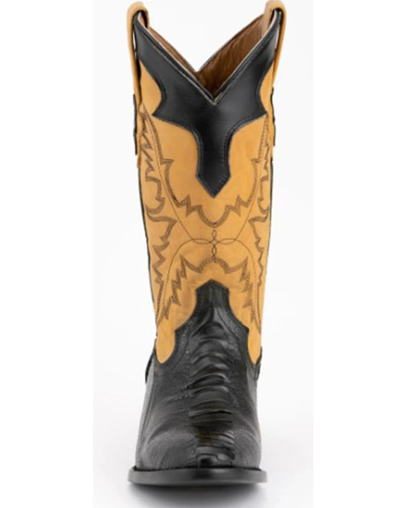 Ferrini Men's Nash Exotic Ostrich Leg Western Boots - Round Toe