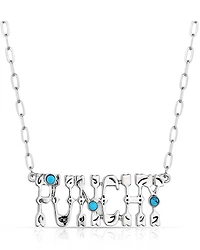 Montana Silversmiths Women's Punchy Charm Turquoise Necklace