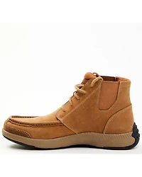Cody James Men's Crazy Horse Lace-Up Casual Western Boots - Moc Toe