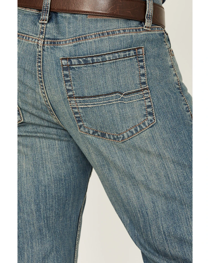 Cody James Men's Bozeman Wash Duke Relaxed Bootcut Stretch Denim Jeans