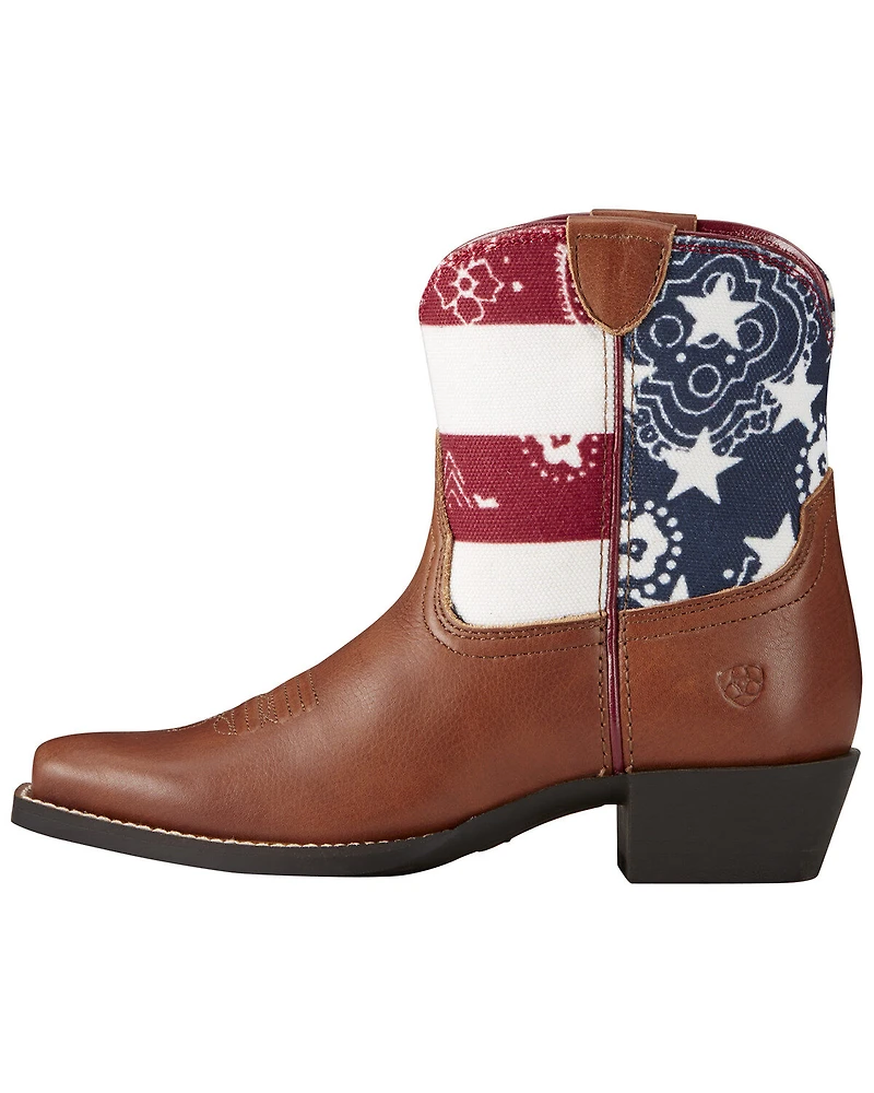 Ariat Girls' Stars & Stripes Boots - Snip Toe