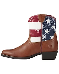 Ariat Girls' Stars & Stripes Boots - Snip Toe