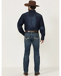 Rock & Roll Denim Men's Revolver Medium Wash Slim Straight Stretch Jeans