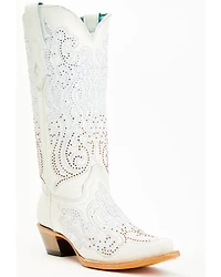 Corral Women's Crystal Embroidered Western Boots - Snip Toe