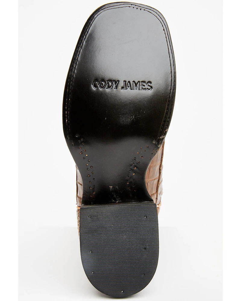 Cody James Men's Exotic Caiman Tail Western Boots - Broad Square Toe