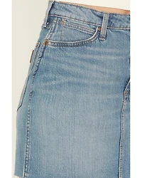 Wrangler Retro Women's Medium Wash High Rise Bailey Mini Denim Skirt