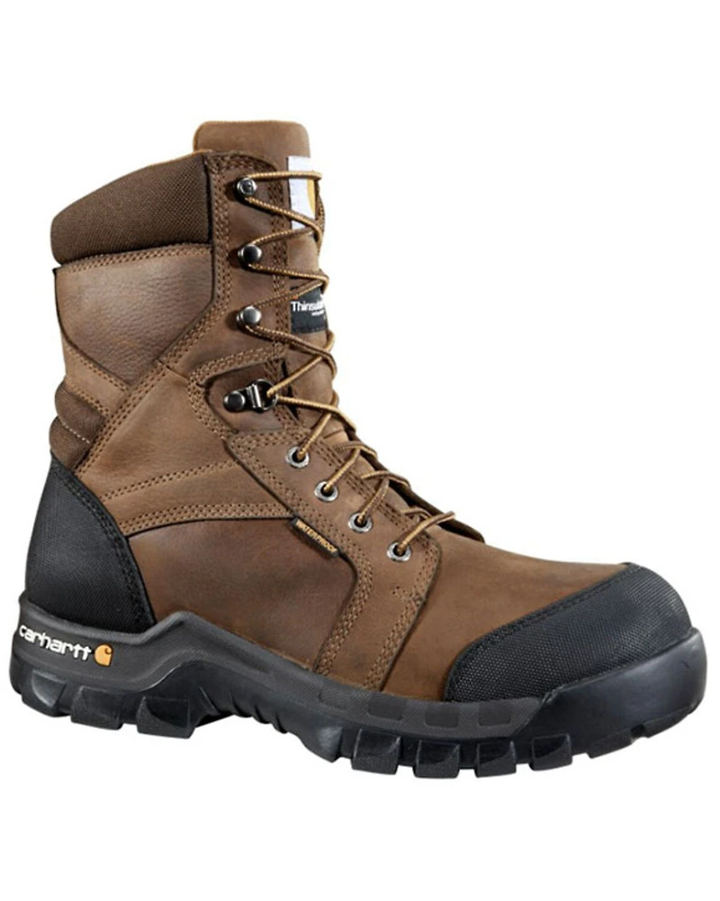 Carhartt Men's 8" Rugged Flex® Waterproof Insulated Work Boots - Composite Toe