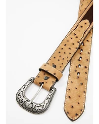 Roper Women's Ostrich Tab Basic Belt