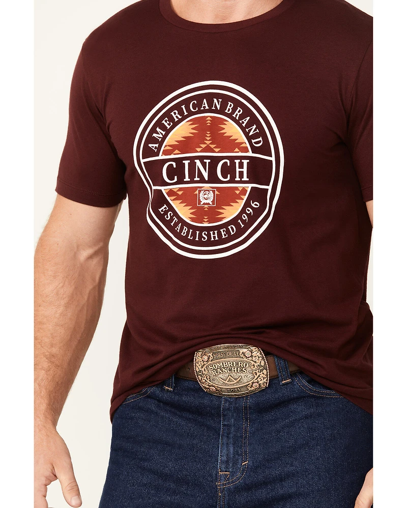 Cinch Men's Boot Barn Exclusive Southwestern Circle Logo Short Sleeve Graphic T-Shirt