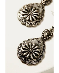 Shyanne Women's Isla Oasis Stamped Silver Earrings