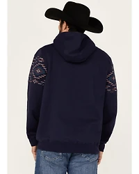 RANK 45® Men's Covebull Southwestern Print Hooded Sweatshirt