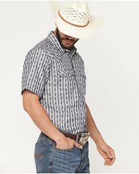 Cody James Men's Barrel Racer Southwestern Striped Print Long Sleeve Snap Western Shirt