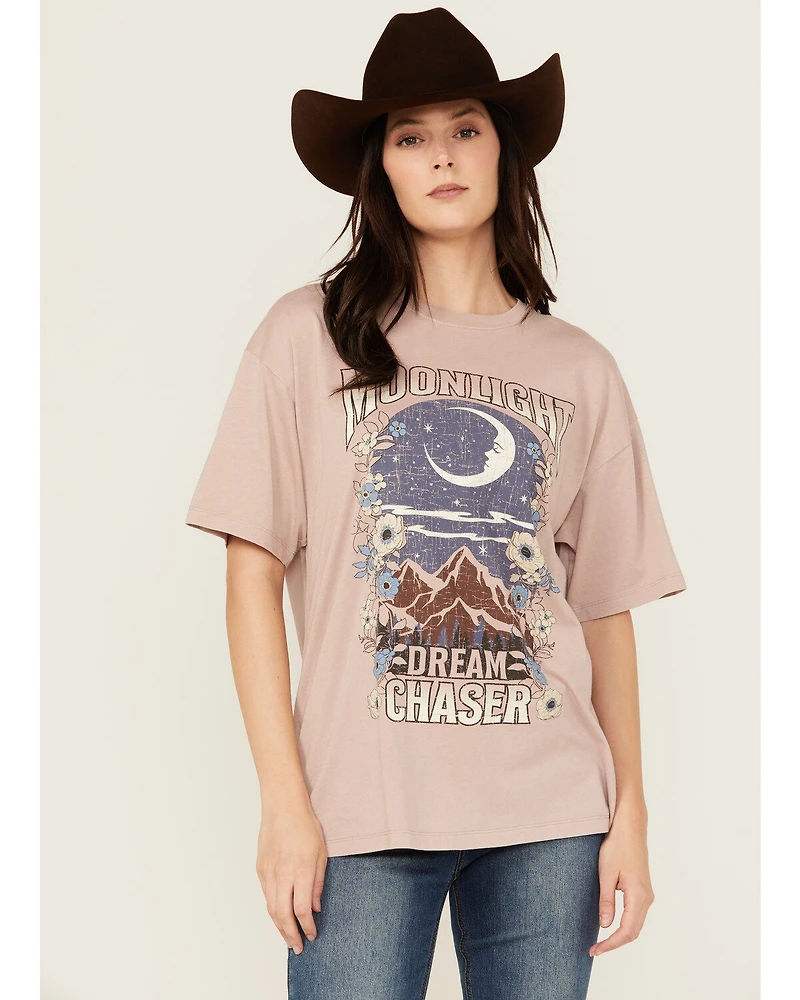 Cleo + Wolf Women's Boyfriend Short Sleeve Graphic Tee