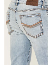 Cody James Men's Cowboy Wash Duke Relaxed Bootcut Stretch Denim Jeans