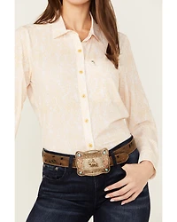 Ariat Women's Paisley Print VentTek Stretch Long Sleeve Button-Down Western Shirt
