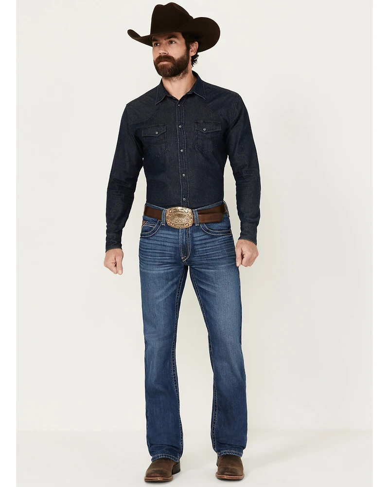 Ariat Men's M5 Medium Wash Pismo Bucklin Straight Denim Jeans