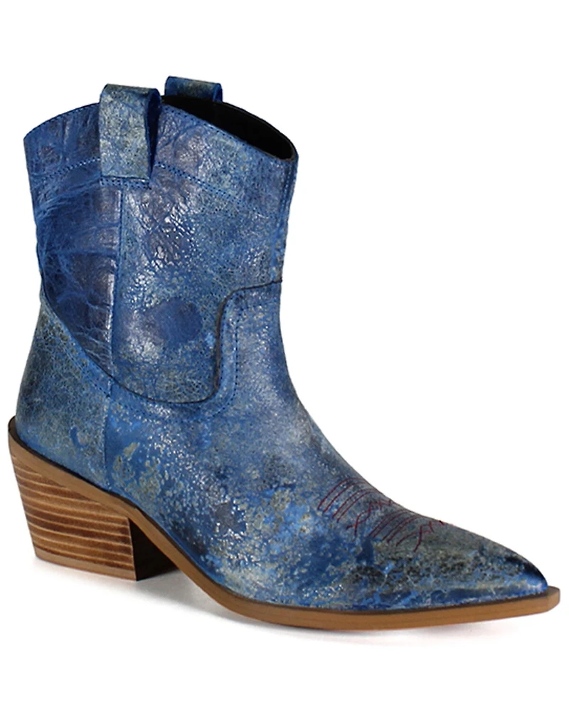 Diba True Women's Rave Lion Western Booties - Snip Toe