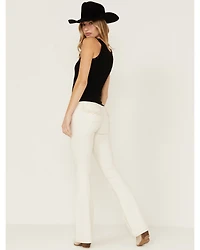 Idyllwind Women's Rebel Natural Wash Signature Back Pocket Mid Rise Flare Jeans