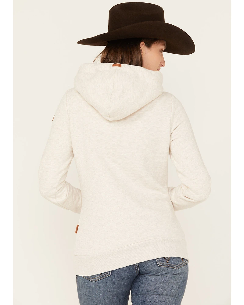 Wanakome Women's Artemis Cowl Neck Hooded Sweatshirt