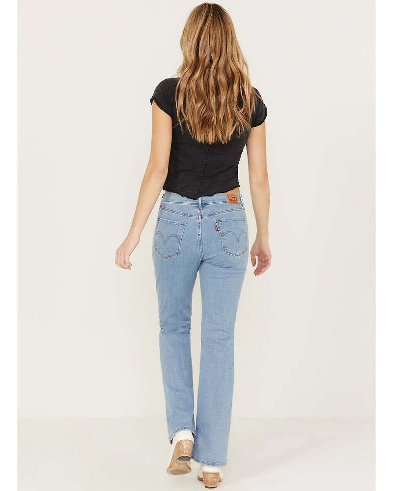 Levi's Women's Light Wash Mid Rise Lapis Sense Classic Bootcut Jeans