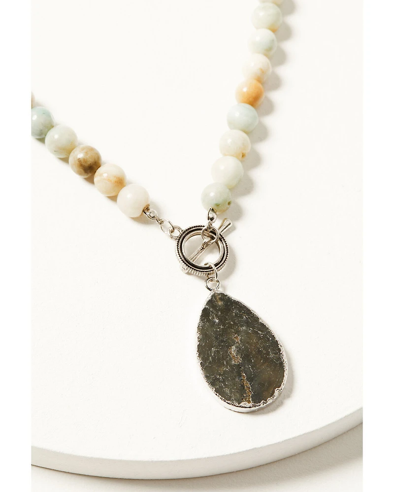 Shyanne Women's Tonal Labra Teardrop Pendant