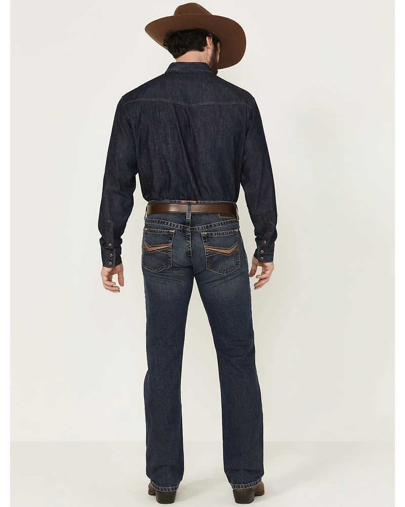 Ariat Men's M7 Keystone Handley Medium Wash Slim Straight Rigid Denim Jeans