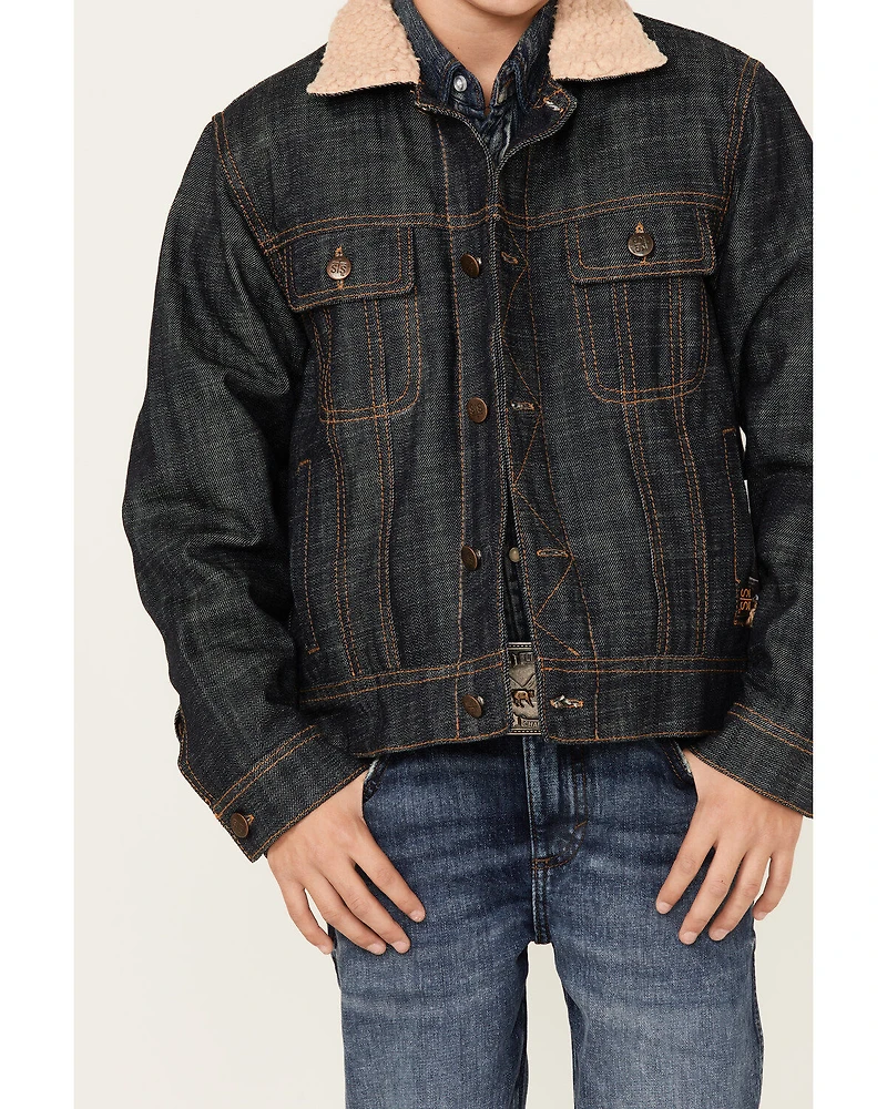 STS Ranchwear Boys' Sherpa Lined Denim Jacket