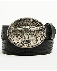 Idyllwind Women's Denver Embossed Leather Steer Head Buckle Belt
