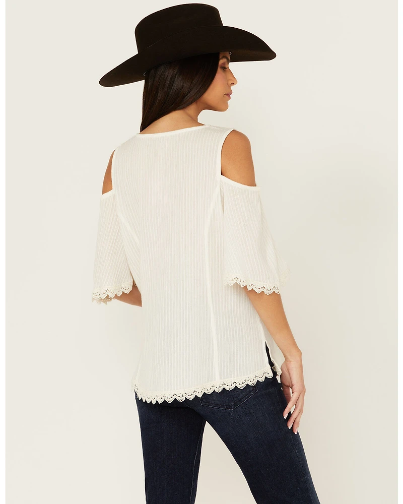 Shyanne Women's Short Sleeve Cold Shoulder Top