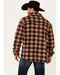 Outback Trading Co Men's Plaid Long Sleeve Button-Down Western Flannel Shirt
