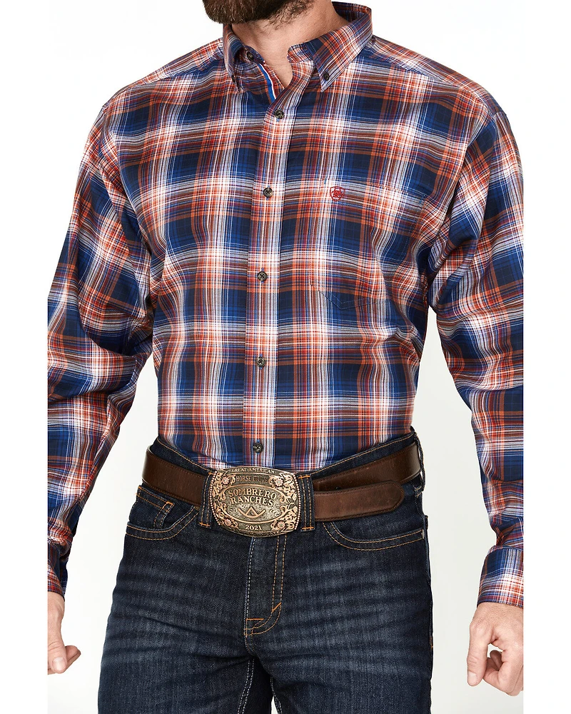 Ariat Men's Boot Barn Exclusive Presly Plaid Print Long Sleeve Button-Down Western Shirt