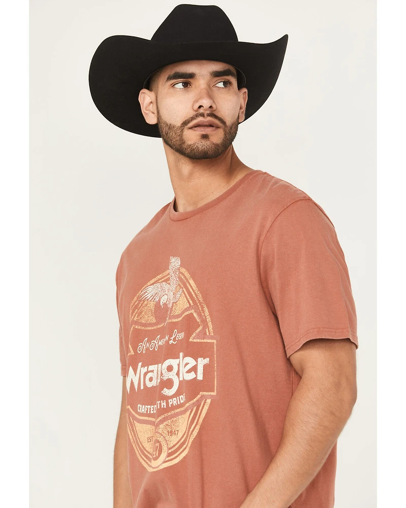 Wrangler Men's Eagle Short Sleeve Graphic T-Shirt