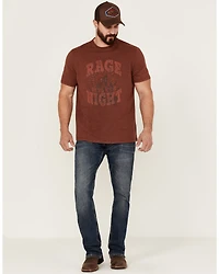 Brothers and Sons Men's Rage Campfire Slub Graphic Short Sleeve T-Shirt
